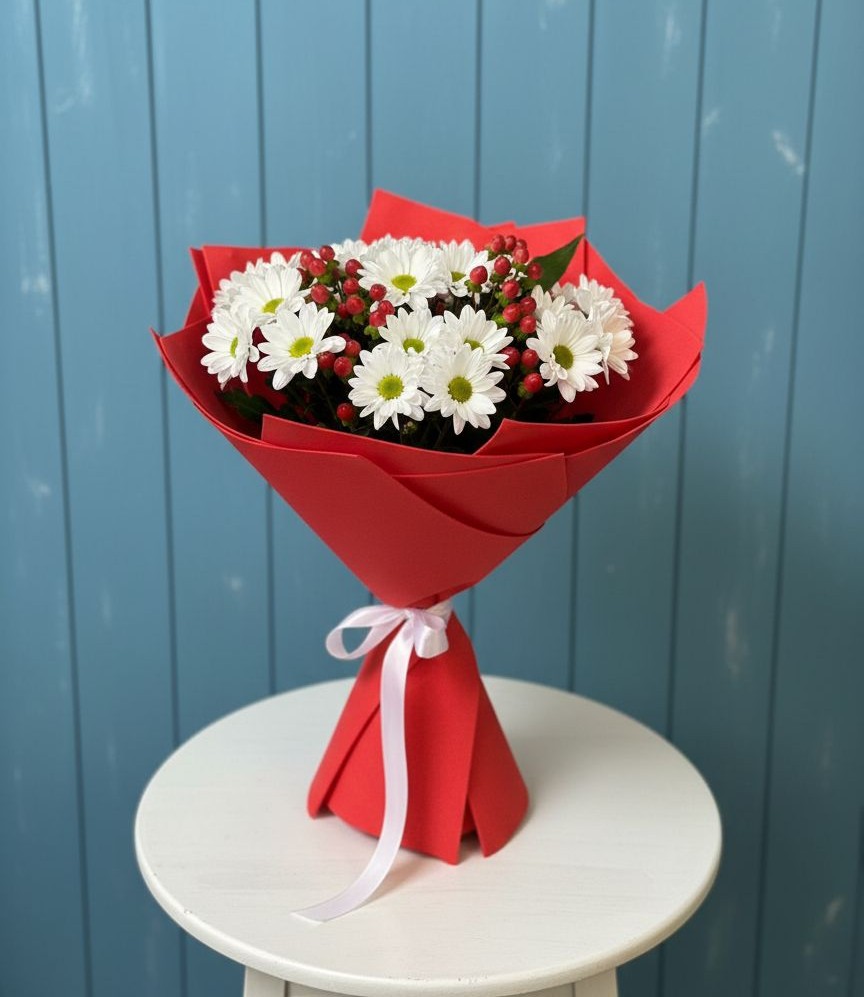 Букет цветов из: Хризантемы в Выгоничи