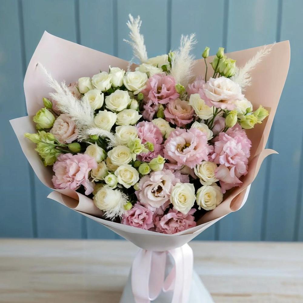 Букет цветов из: Альстромерии и Розы в Выгоничи