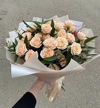 Букет Кремовые розы Латте в Выгоничи