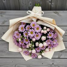 Букет цветов из:  Розы и Хризантемы в Выгоничи