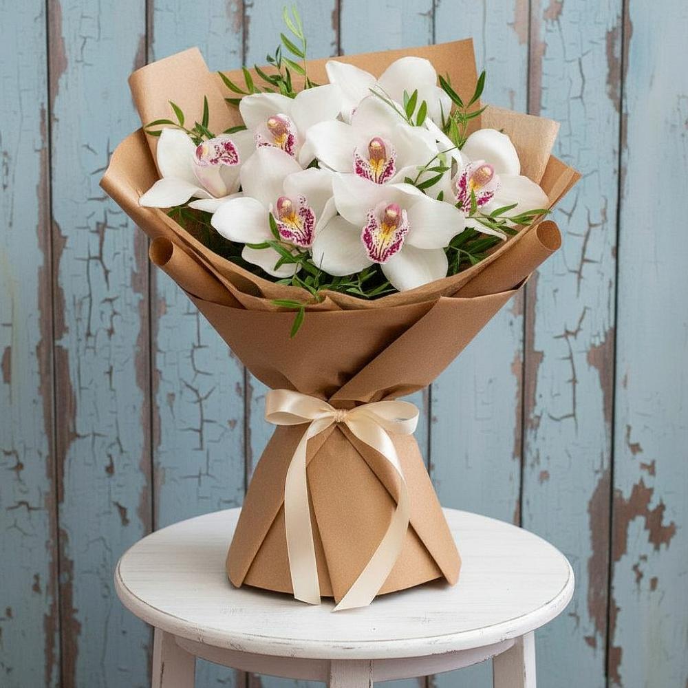 Букет цветов из: Орхидеи и Розы в Выгоничи
