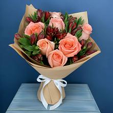 Букет цветов из:  Розы и Альстромерии в Выгоничи