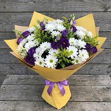 Букет цветов из:  Ирисы, Хризантемы и Ромашки в Выгоничи