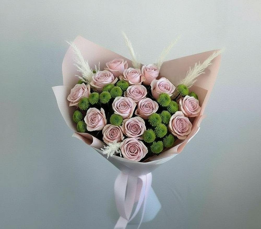 Букет цветов из: Розы и Хризантемы в Выгоничи