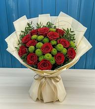 Букет цветов из:  Розы и Хризантемы в Выгоничи