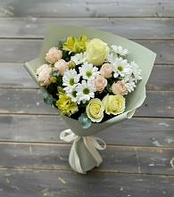Букет цветов из:  Альстромерии, Розы и Хризантемы в Выгоничи