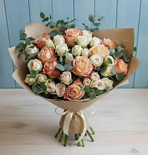 Букет цветов из:  Альстромерии и Розы #REPLACE_PRED# Выгоничи