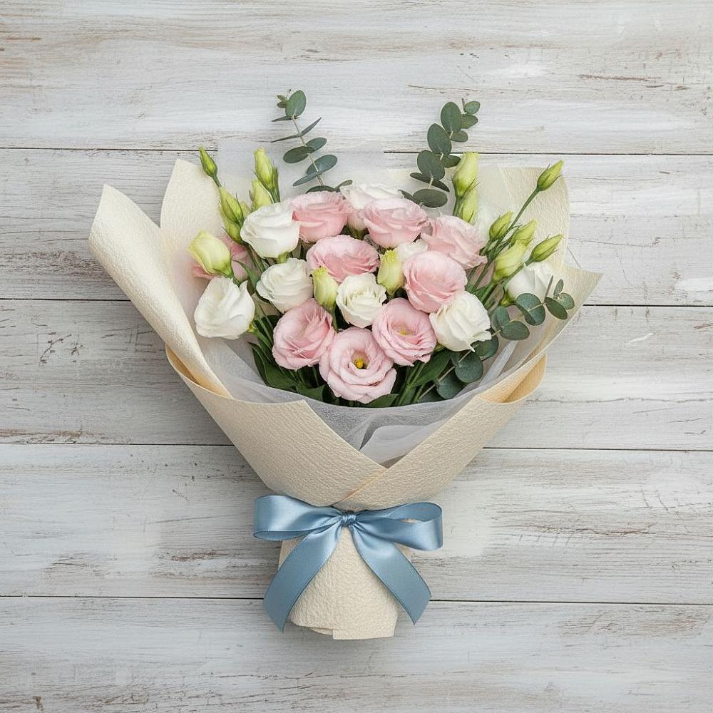 Букет цветов из: Лизиантусы в Выгоничи